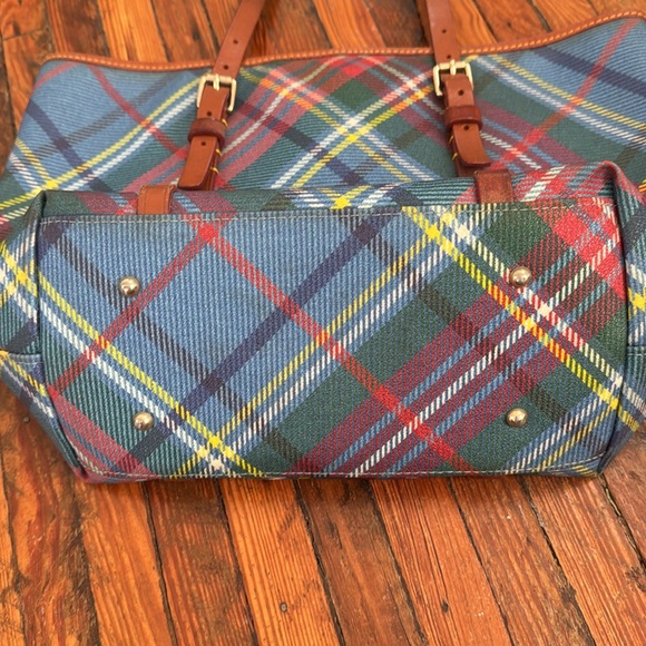 Dooney & Bourke Tartan Tote Bag - Picture 5 of 11